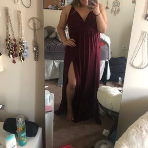 Maroon Galla dress!